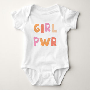 Body Para Bebé Cuto Chica Power Baby Bodysuit