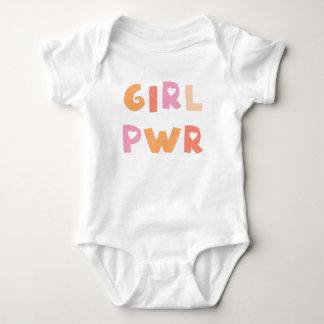 Body Para Bebé Cuto Chica Power Baby Bodysuit