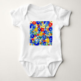 Body Para Bebé Cuto colorido Art Deco Floral