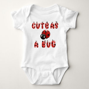 Body Para Bebé Cuto como un burro LadyBug Baby Bodysuit