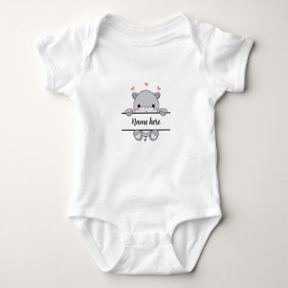 Body Para Bebé Cuto Hippo Baby Bodysuit