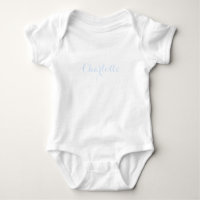 Cuto Nombre personalizado texto azul claro