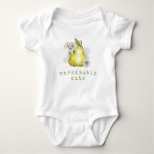 Cuto Pear Fruto Pun Baby Bodysuit