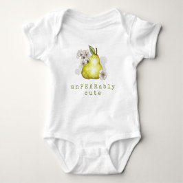 Body Para Bebé Cuto Pear Fruto Pun Baby Bodysuit