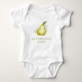 Body Para Bebé Cuto Pear Fruto Pun Baby Bodysuit
