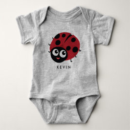 Body Para Bebé Cuto Pequeño ladybug rojo personalizado