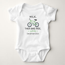 Body Para Bebé Cycling Baby Shower Milk Then Bike Ride - Biking
