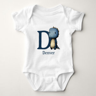Body Para Bebé D es para Dinosaurio Personaliza