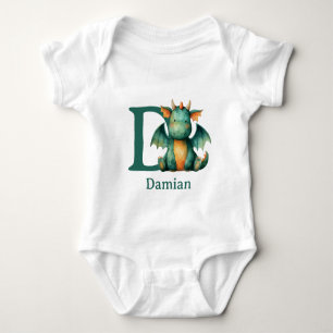 Body Para Bebé D es para Dragón Personalizar