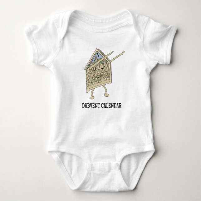 Body Para Bebé Dabbing Advent Calendar Funny Christian Religious (Anverso)