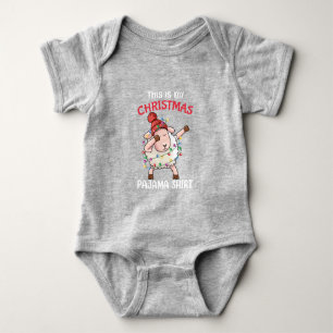 Body Para Bebé Dabbing Sheep Este Es Mi Navidad Pajama Xmas