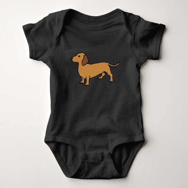 Body Para Bebé Dachshund (Anverso)