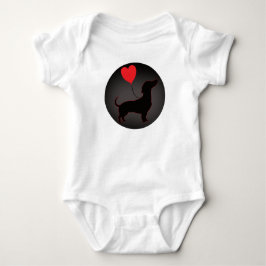 Body Para Bebé Dachshund Love Balloon Shirt - Sweet Baby Edition