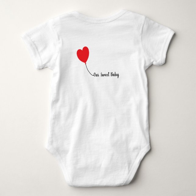 Body Para Bebé Dachshund Love Balloon Shirt - Sweet Baby Edition (Reverso)
