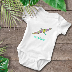 Body Para Bebé Dactilo bebé Pterodáctilo colorido Dinosaurio lind