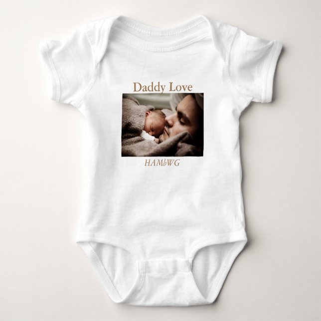 Body Para Bebé Daddy Love HAMbWG - Camiseta (Anverso)