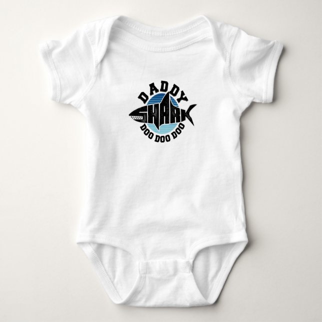 Body Para Bebé Daddy Shark (Anverso)