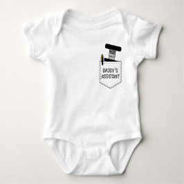Body Para Bebé Daddy's Assistant, chiropractic baby, chiro tee, 
