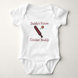 Body Para Bebé Daddy's Future Cricket Buddy | Custom Cricket
