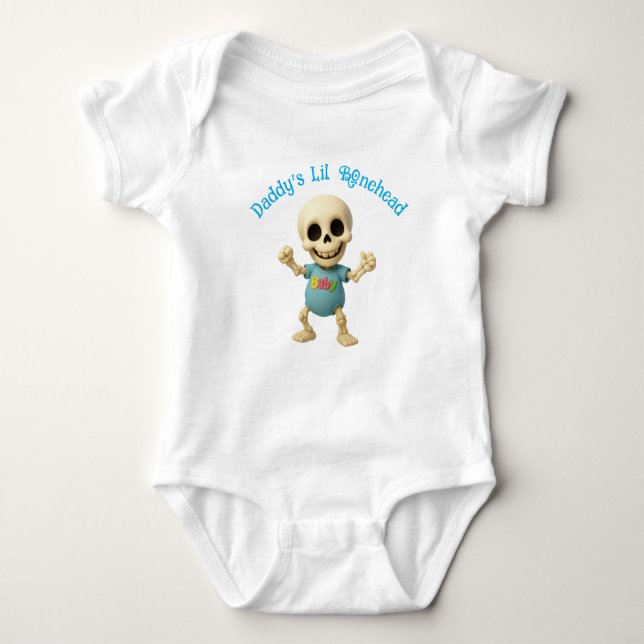 Body Para Bebé Daddy's Lil Bonehead One-Piece  (Anverso)
