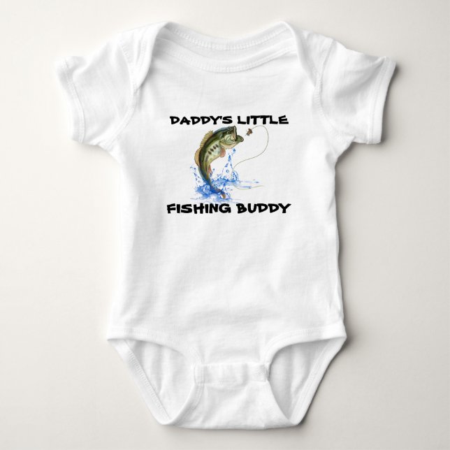 Body Para Bebé Daddys Little Fishing Buddy (Anverso)