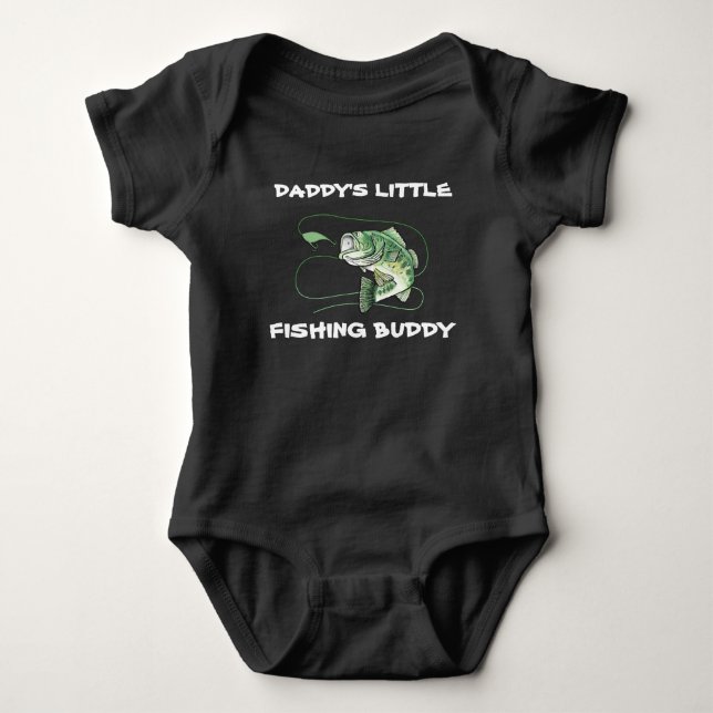 Body Para Bebé Daddys Little Fishing Buddy (Anverso)