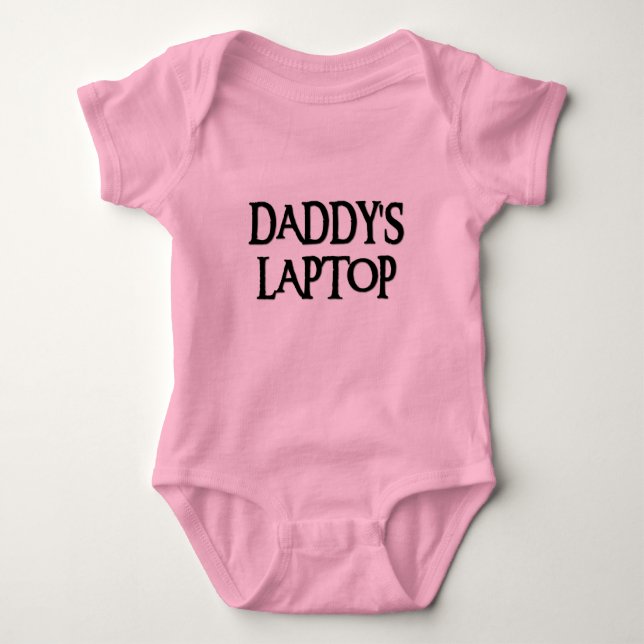 BODY PARA BEBÉ DADDYSLAPTOPBLK (Anverso)