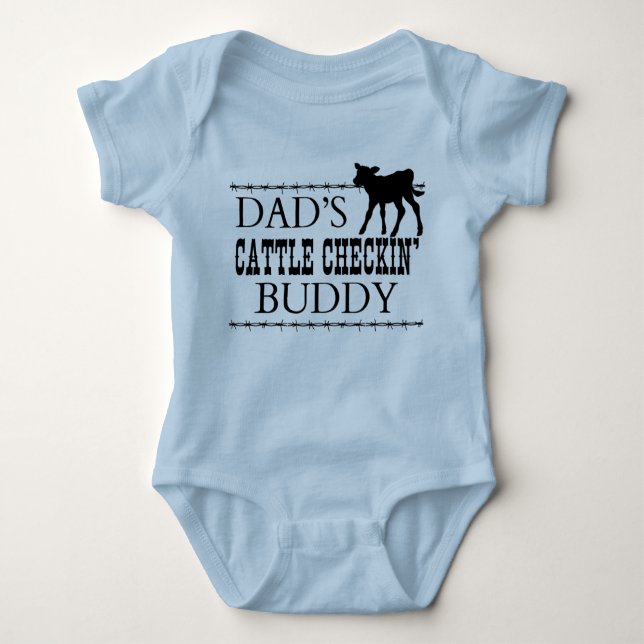 BODY PARA BEBÉ DAD'S CATTLE CHECKING BUDDDY (Anverso)