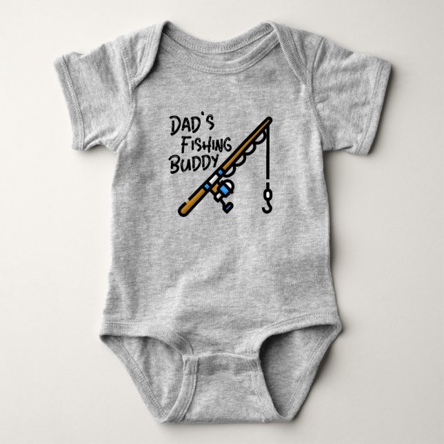 BODY PARA BEBÉ DAD'S FISHING BUDDY (Anverso)