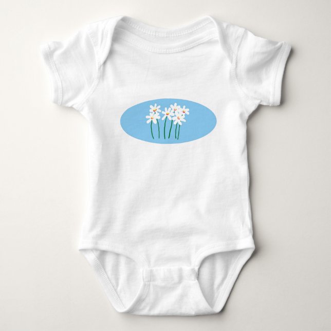 Body Para Bebé Daisies (Anverso)