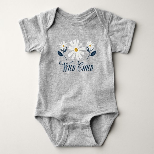 Body Para Bebé Daisy Wild Child Baby Bodysuit (Anverso)