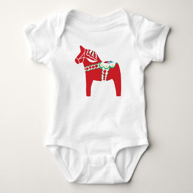 Body Para Bebé Dalahäst (Anverso)