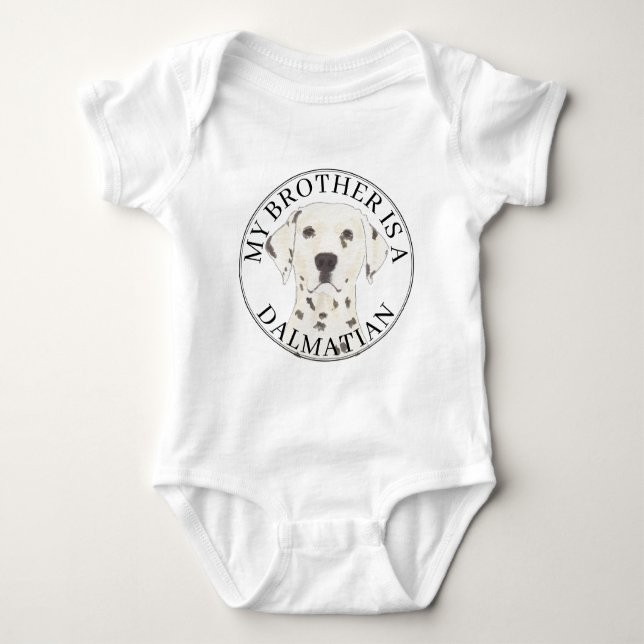 Body Para Bebé Dalmatian Dog Big Brother (Anverso)