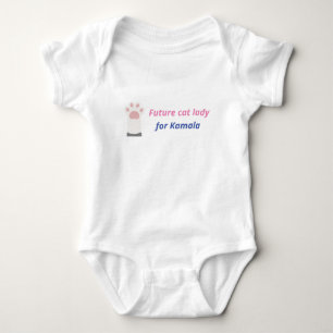 Body Para Bebé Damas futuras de gatos que apoyan a Kamala Harris