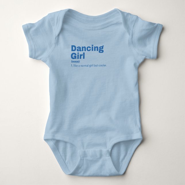 Body Para Bebé Dancing Girl - Dancing (Anverso)