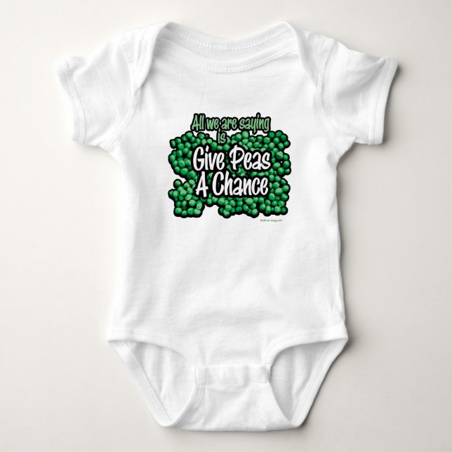 Body Para Bebé Dar A Peas Una Oportunidad (Anverso)