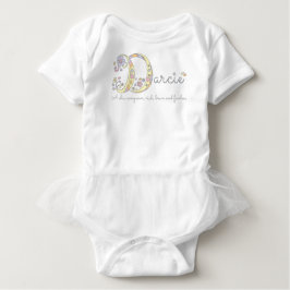 Body Para Bebé Darcie chicas nombre y significado D camiseta mono