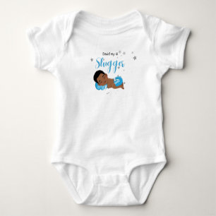 Body Para Bebé David mi lil slugger camiseta