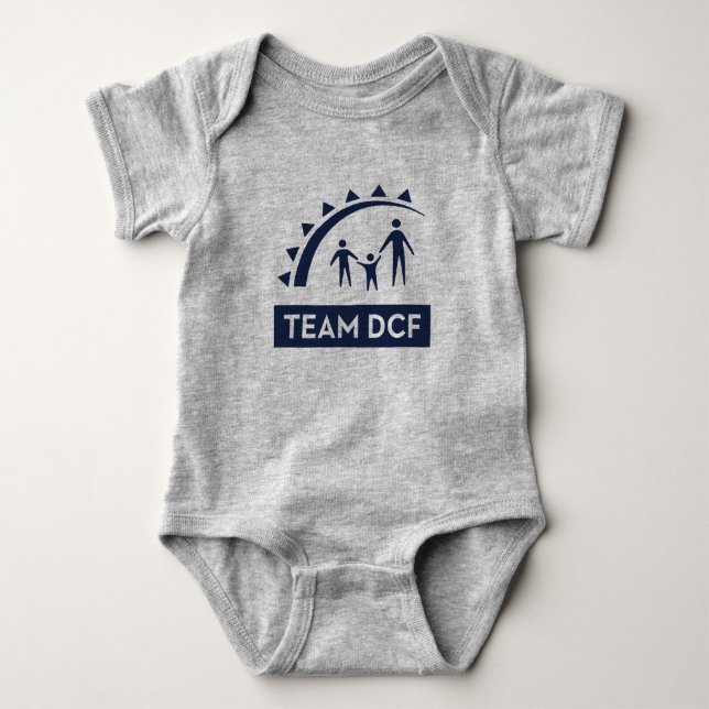 Body Para Bebé DCF Kit para niños de equipo - Fuente azul (Anverso)