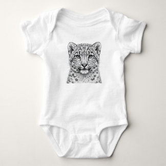 Body para bebé de adorable cría de leopardo de las