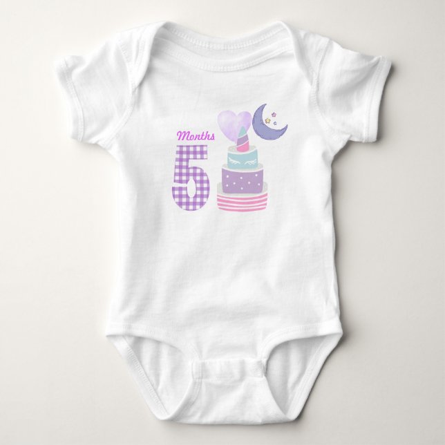 Body para bebé de cinco meses (Anverso)