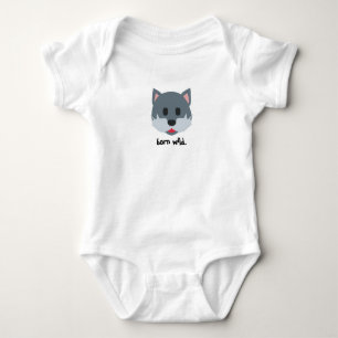 Body Para Bebé De una sola pieza infantil gráfico del lobo