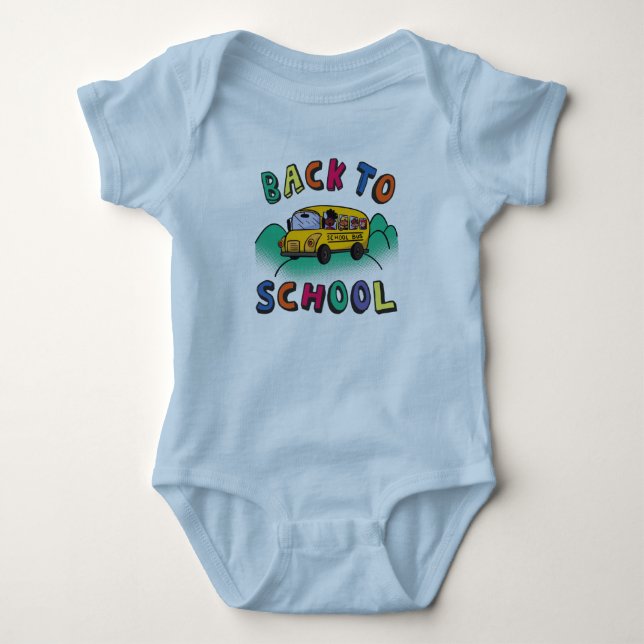 Body Para Bebé De vuelta a la escuela (Anverso)