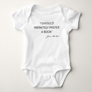 Body Para Bebé Debería Preferir Infinitamente Un Libro - Jane Aus