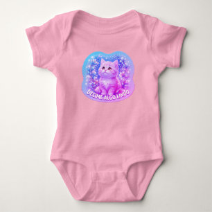 Body Para Bebé Decime Algo Lindo Cute Cat Baby Bodysuit - Pastel 