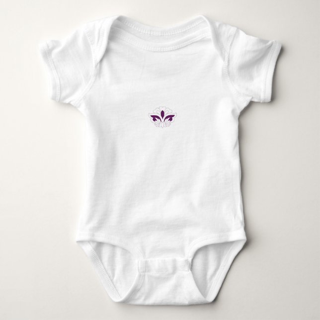 Body Para Bebé Decoración magenta Reddish (Anverso)