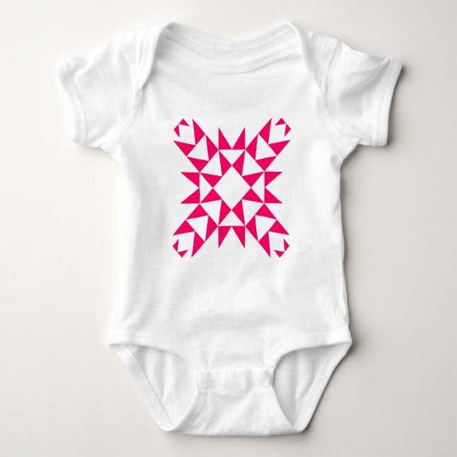 Body Para Bebé Decorativo 01 - Neon Red (Anverso)