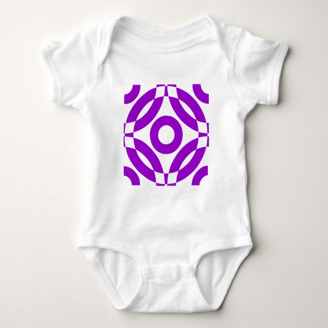 Body Para Bebé Decorativo 02 - Púrpura (Anverso)