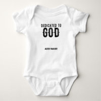 DEDICADO A DIOS TEXTO NEGRO GENIAL PERSONALIZABLE