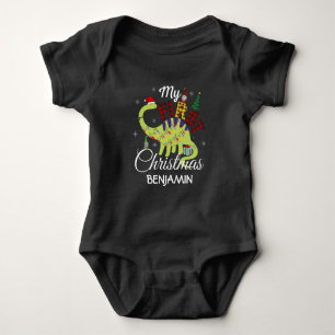 Body Para Bebé Deer es mi primera Navidad personalizada